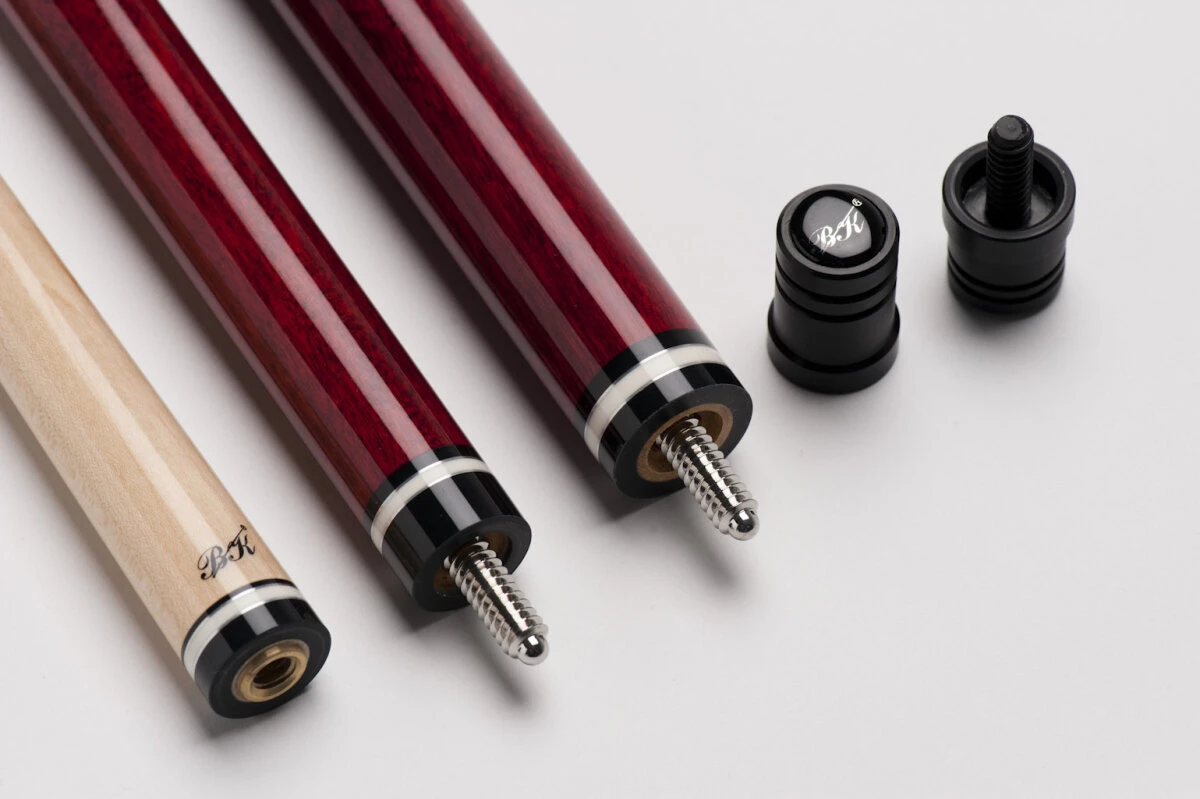 BK BBJ-002 Break/Jump-Queue Für Poolbillard, Bordeauxrot, Mit Lackiertem Griffbereich Und Kunststoff-Pommeranze 3 BK BBJ-002 Break/Jump-Queue Für Poolbillard, Bordeauxrot, Mit Lackiertem Griffbereich Und Kunststoff-Pommeranze – Bild 3