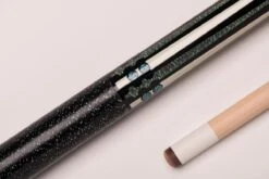 CUEL BE0-029 Billard-Queue Für Poolbillard, 2-teilig, Mit Klebeleder, Vollholz-Oberteil, Leinen-Griffband, 5/16-18-Gewinde