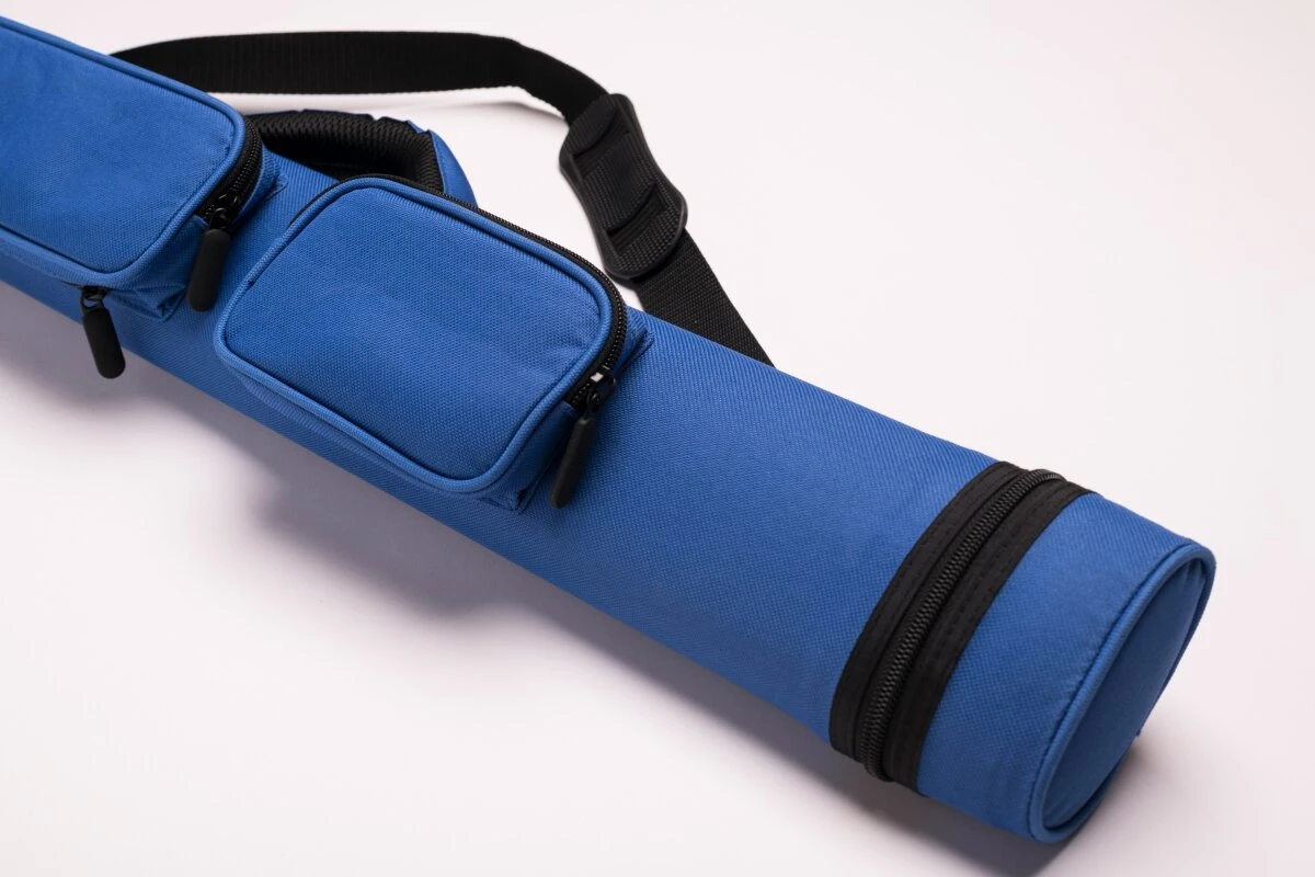 Cuel Billard-Köcher Sport Blau 2/2 Für Pool-Billard-Queues, Mit Schultergurt, Tragegriff Und Zwei Seitentaschen Für Billardzubehör 1 Cuel Billard-Köcher Sport Blau 2/2 Für Pool-Billard-Queues, Mit Schultergurt, Tragegriff Und Zwei Seitentaschen Für Billardzubehör