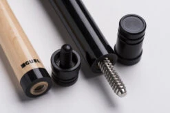 CUEL Code Black Billard-Queue Schwarz Für Poolbillard, 2-teilig, Mit Vollholz-Oberteil, Leinen-Griffband, 3/8x10-Gewinde -Buffalo Verkaufs-Shop cuel code black pool billard queue3