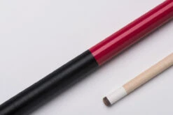 CUEL Code Red Billard-Queue Rot Für Poolbillard, 2-teilig, Mit Vollholz-Oberteil, Leinen-Griffband, 3/8x10-Gewinde