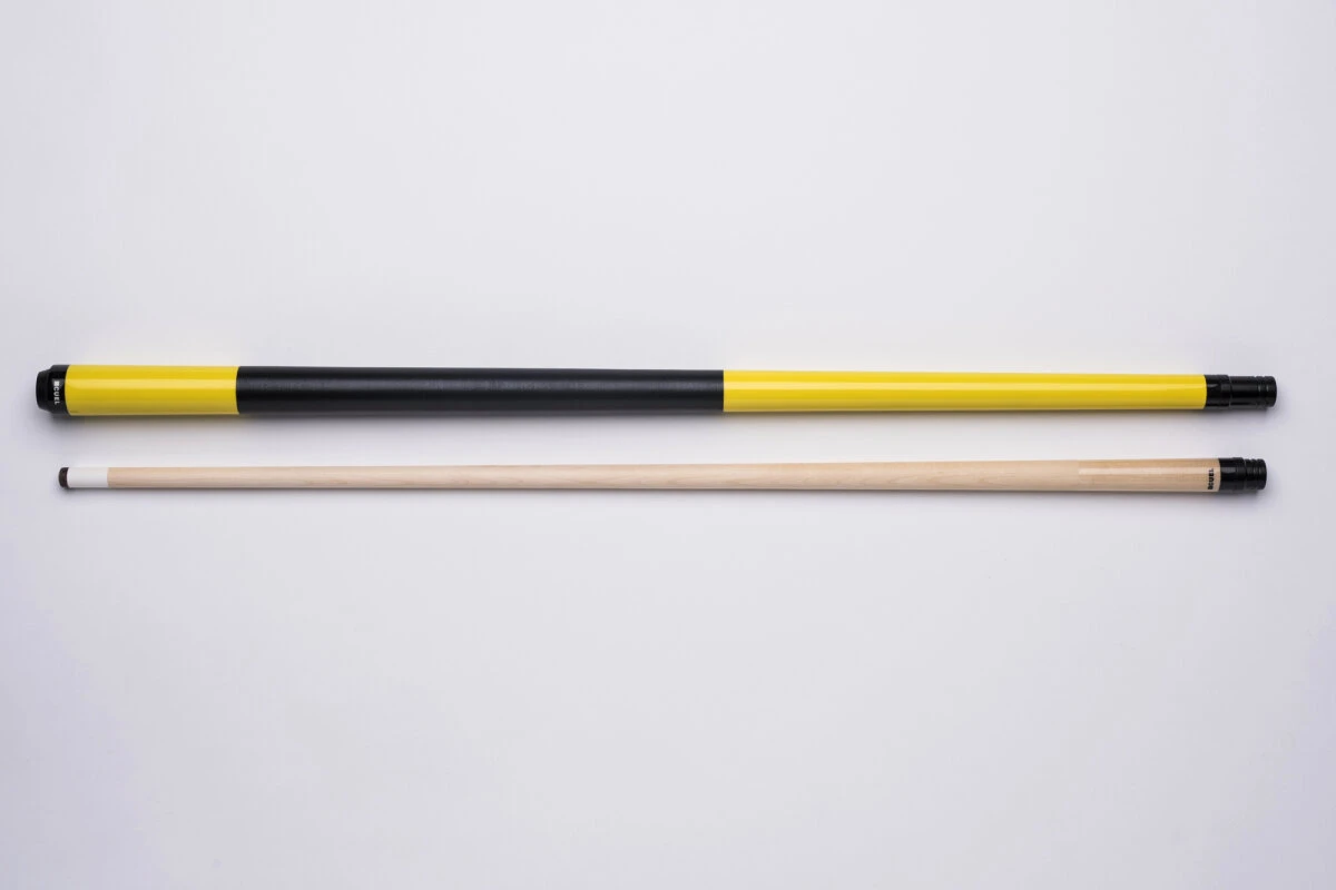 CUEL Code Yellow Billard-Queue Gelb Für Poolbillard, 2-teilig, Mit Vollholz-Oberteil, Leinen-Griffband, 3/8x10-Gewinde 4 CUEL Code Yellow Billard-Queue Gelb Für Poolbillard, 2-teilig, Mit Vollholz-Oberteil, Leinen-Griffband, 3/8x10-Gewinde – Bild 4