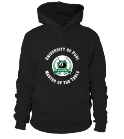 Hoodie Unisex: University Of Pool. Größe XS-5XL, Verschiedene Farben