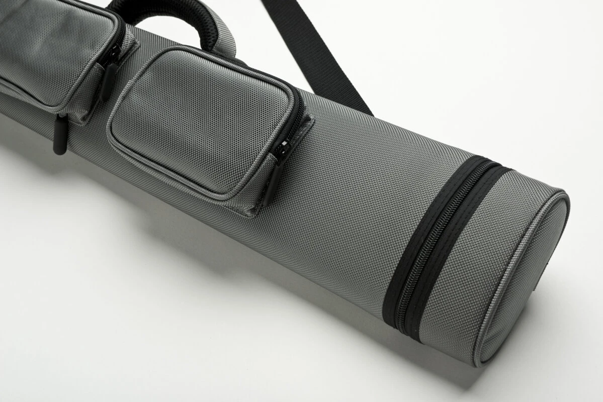 Cuel Billard-Köcher Sport Silber 2/4 Für Pool-Billard-Queues, Mit Schultergurt, Tragegriff Und Zwei Seitentaschen Für Billardzubehör 1 Cuel Billard-Köcher Sport Silber 2/4 Für Pool-Billard-Queues, Mit Schultergurt, Tragegriff Und Zwei Seitentaschen Für Billardzubehör