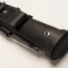 Cuel Billard-Köcher „Hustler Black 2/4“ Für Pool-Billard-Queues, Schwarz, Aus Feinem Kunstleder, Mit Drei Seitentaschen Für Billardzubehör