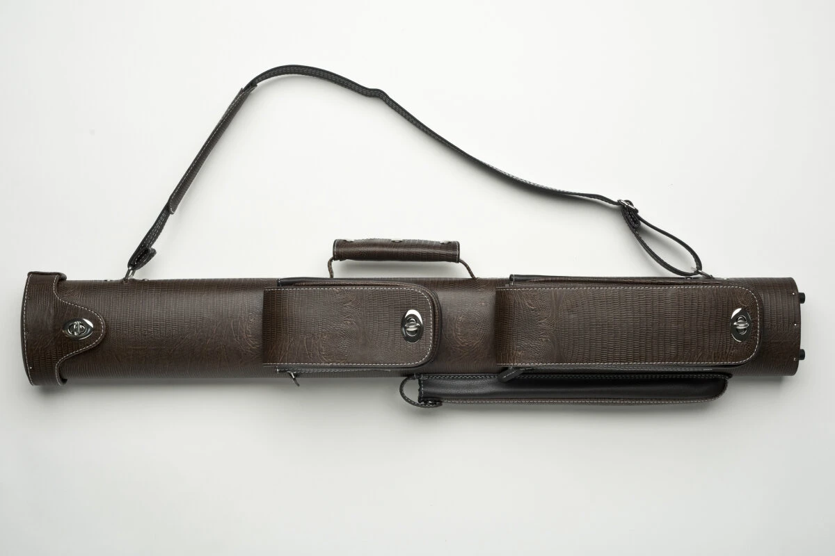 CUEL Billard-Köcher „Hustler Brown“ 2/2 Für Pool-Billard-Queues, Braun, Aus Feinem Kunstleder, Mit Drei Seitentaschen Für Billardzubehör 3 CUEL Billard-Köcher „Hustler Brown“ 2/2 Für Pool-Billard-Queues, Braun, Aus Feinem Kunstleder, Mit Drei Seitentaschen Für Billardzubehör – Bild 3