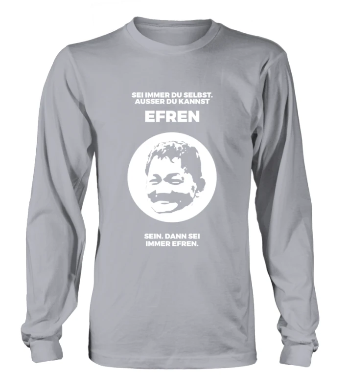 Longsleeve Unisex: Sei Immer Du Selbst. Größe XS-5XL, Verschiedene Farben 4 Longsleeve Unisex: Sei Immer Du Selbst. Größe XS-5XL, Verschiedene Farben – Bild 4