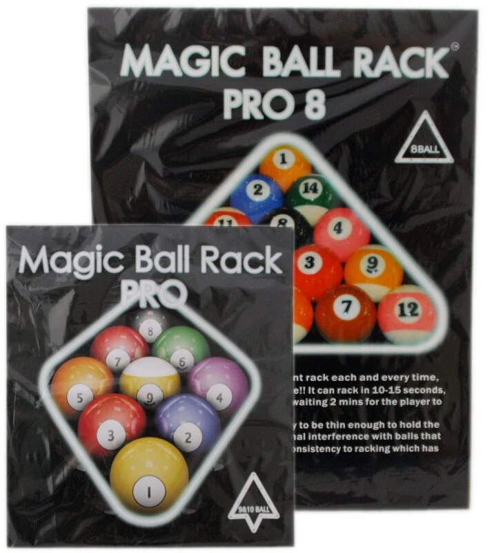 Magic Ball Rack PRO Schwarz 3er-Set Für 8-Ball, 9-Ball Und 10-Ball 1 Magic Ball Rack PRO Schwarz 3er-Set Für 8-Ball, 9-Ball Und 10-Ball