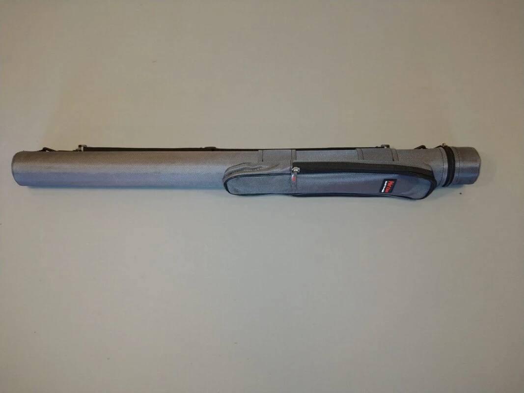 MIT Billard-Köcher Grau Rund 1/1 Für Pool-Billard-Queues Mit Schultergurt Und Seitentasche 1 MIT Billard-Köcher Grau Rund 1/1 Für Pool-Billard-Queues Mit Schultergurt Und Seitentasche