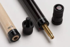 MIT MW2-001 Pool-Billard-Queue, 2-teilig, Mit Klebeleder, Vollholz-Oberteil, Leinen-Griffband, Inkl. Gewindeschoner -Buffalo Verkaufs-Shop mit mw2 001 pool billard queue 2 teilig mit klebeleder2