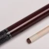 MIT MW2-002 Pool-Billard-Queue, 2-teilig, Mit Klebeleder, Vollholz-Oberteil, Leinen-Griffband Inkl. Gewindeschoner