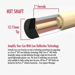 Players PureX PHX Low-Deflection-Oberteil Für Pool-Billard-Queues, Verschiedene Gewinde -Buffalo Verkaufs-Shop players purex phx low deflection oberteil3