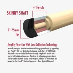 Players PureX PSK Low-Deflection-Oberteil, "Skinny" (11,75mm-Durchmesser) Für Pool-Billard-Queues, Verschiedene Gewinde -Buffalo Verkaufs-Shop players purex psk low deflection oberteil skinny4